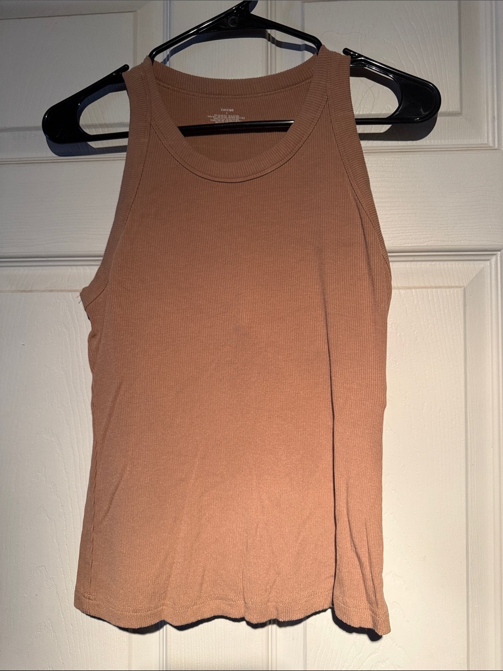 Women’s Ribbed Tank Top in Tan